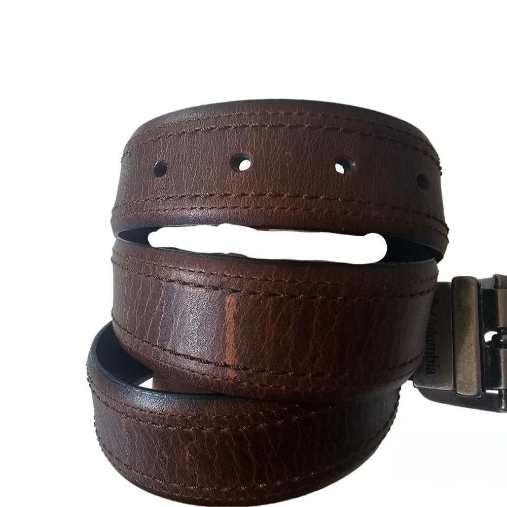 Columbia Reversible Leather Belt Men’s Size 36 Black Brown Genuine Leather